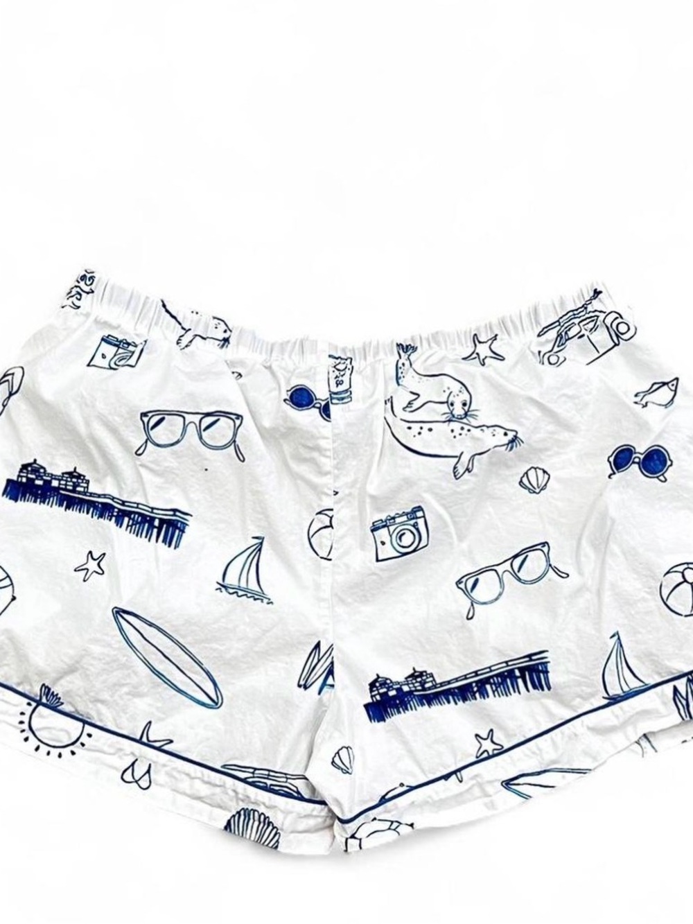 Nathan Turner x Sank and Abel Coastal Beach Print Shorts 100% Organic Cotton - Picture 2 of 5